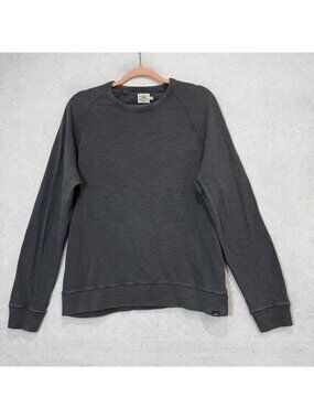Faherty Sweatshirt Mens Large Gray 100% Cotton Lightweight Crewneck Pullover